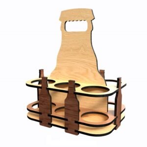 laser cut beer holder design | free dxf, cdr, svg files