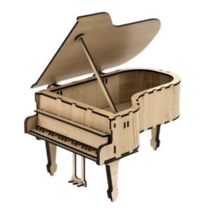 diy wooden piano model: easy laser cutting project for beginners