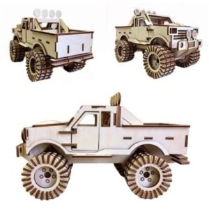 laser cut wooden monster truck project free dxf, cdr, svg file
