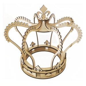 free download: 3d laser cut medieval wooden crown template