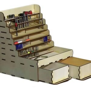 free laser cut design files for tool organizer