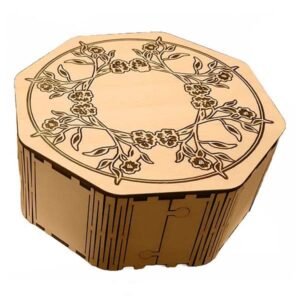 laser cut octagonal box template