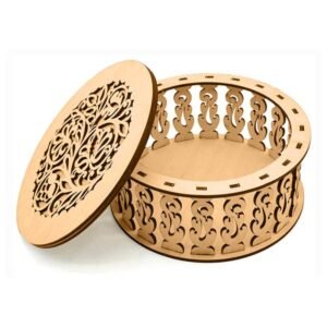 diy vintage cylinder box: laser cut design