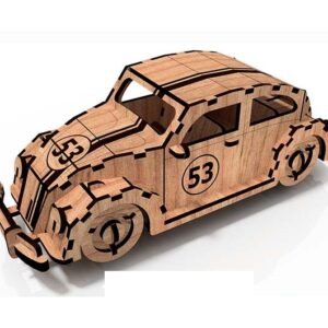 wooden herbie model laser cut car files