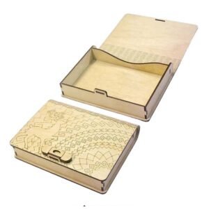 customizable laser cut wooden book cover template