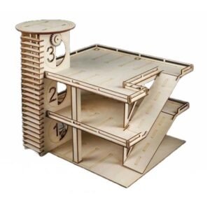 laser cut wooden toy garage parking plans