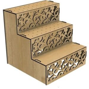 Home laser cut cupcake stand template